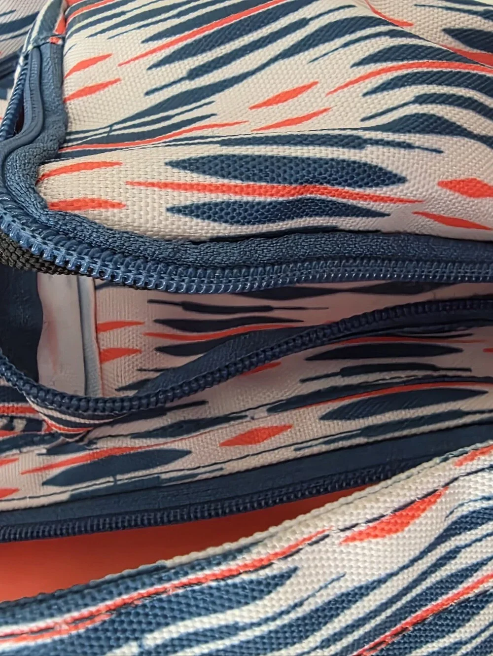 Kavu Pink, Navy & Coral Printed Rope Sling Bag